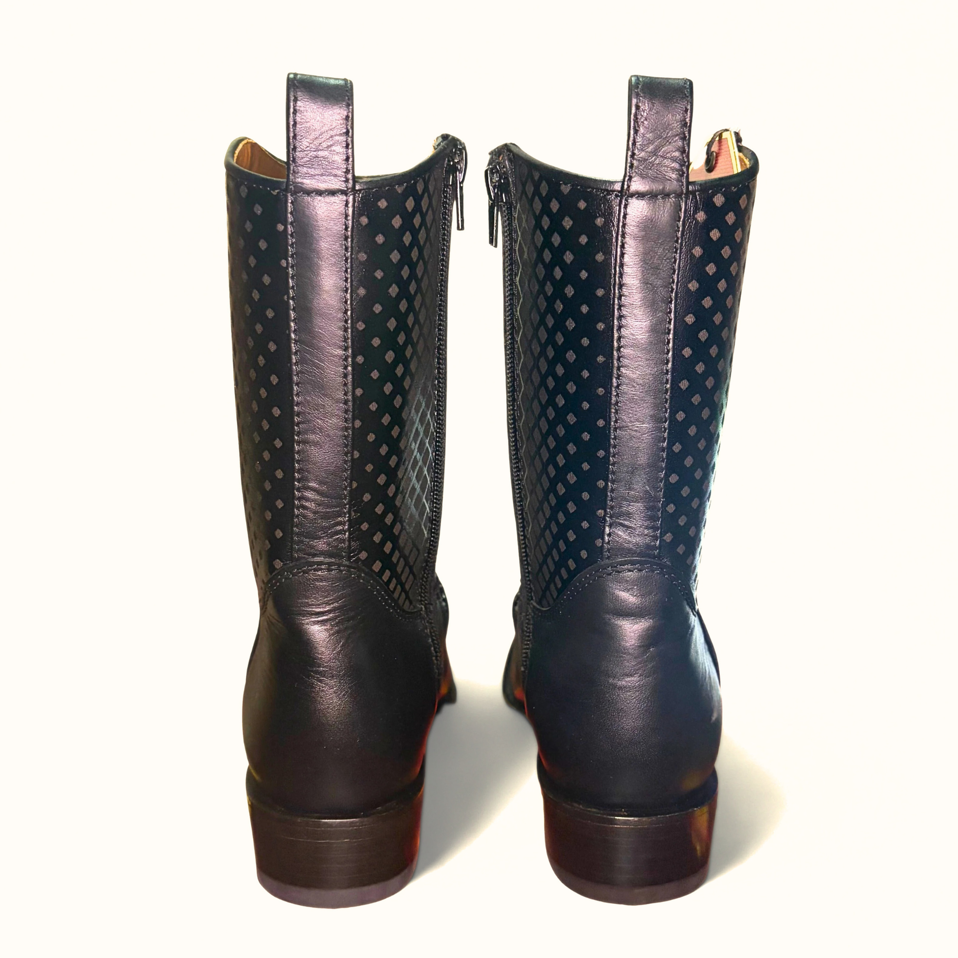 Los Altos Stingray Single Stone 7X Toe Low Shaft Boot rear view