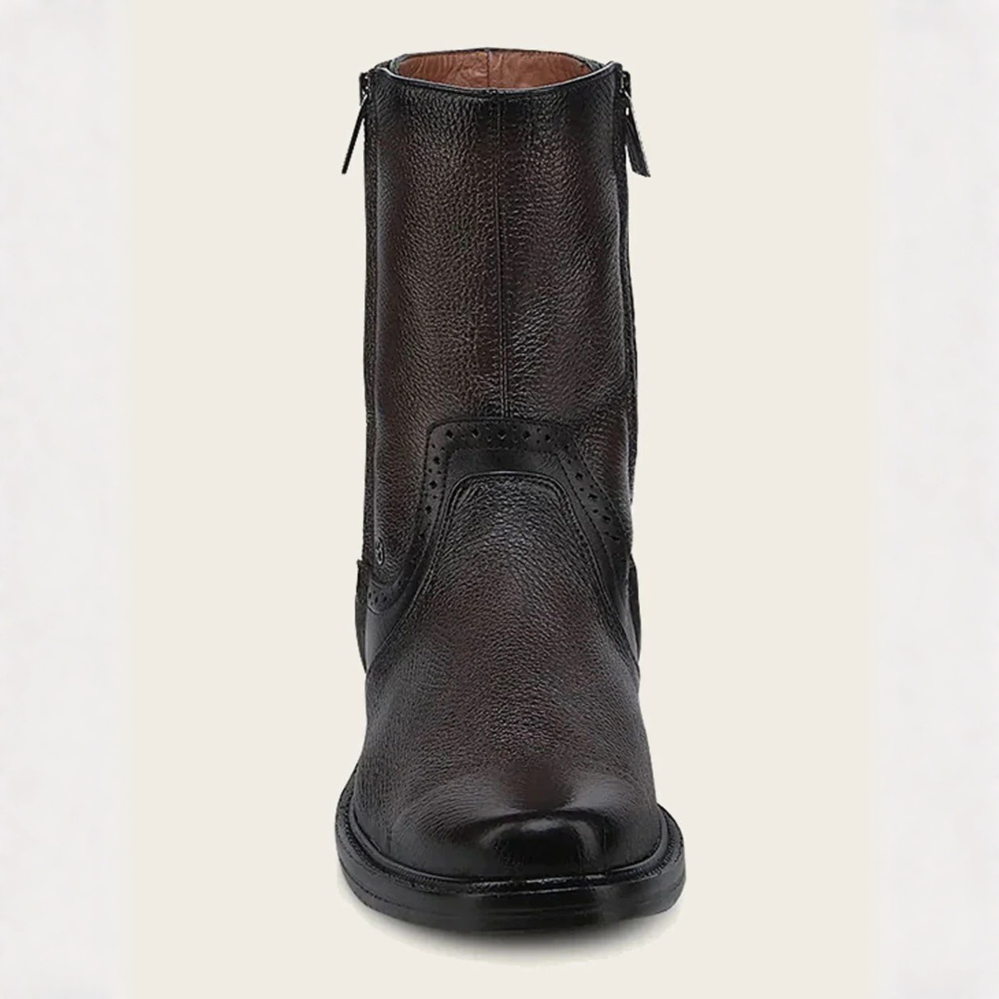 Cuadra Urban Dark Brown Deer Leather Dress Boot front view