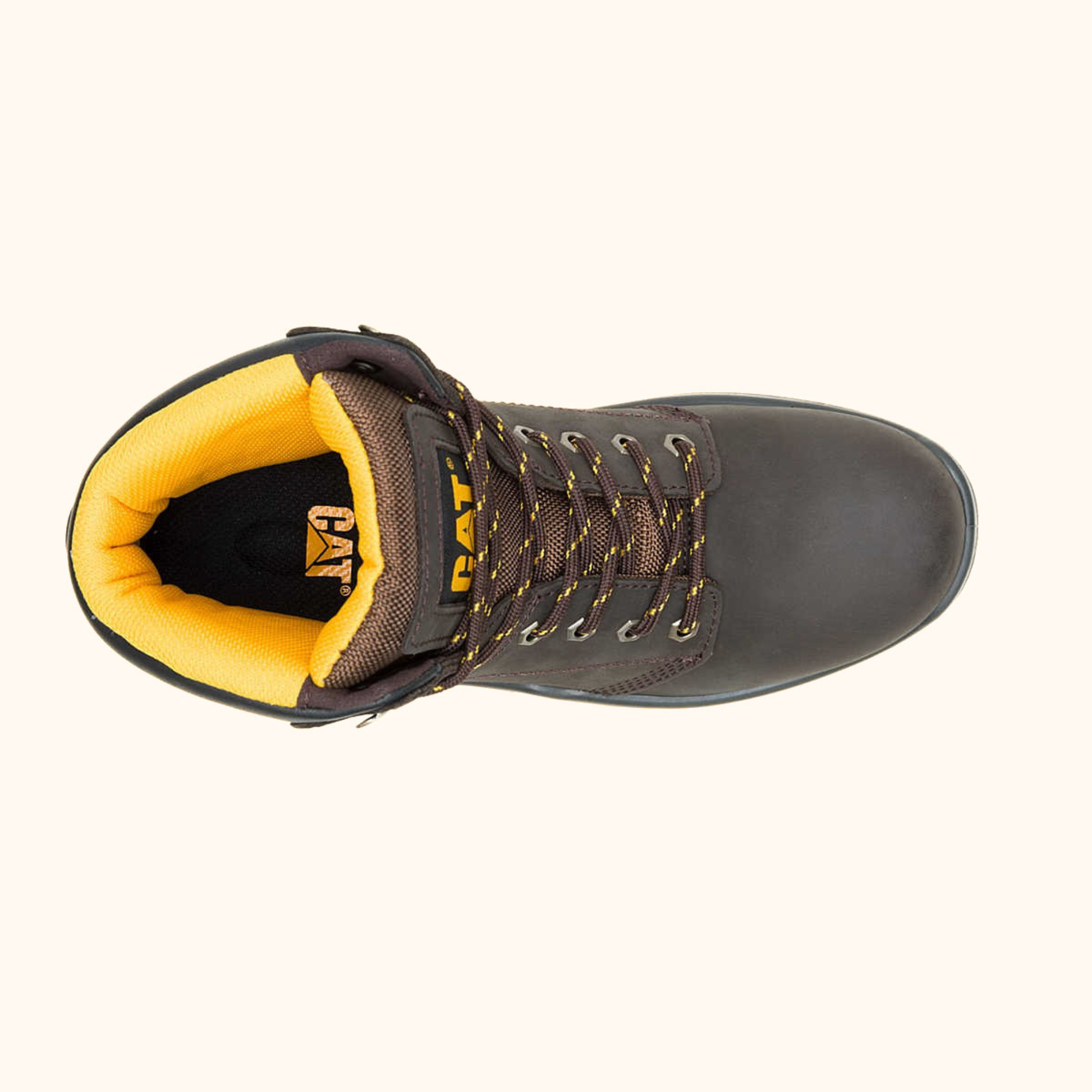 Top view of CAT Striver Work Boot