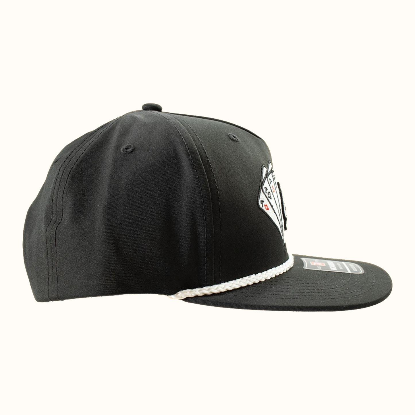 Ariat Ace Cards Snapback Cap Black side view
