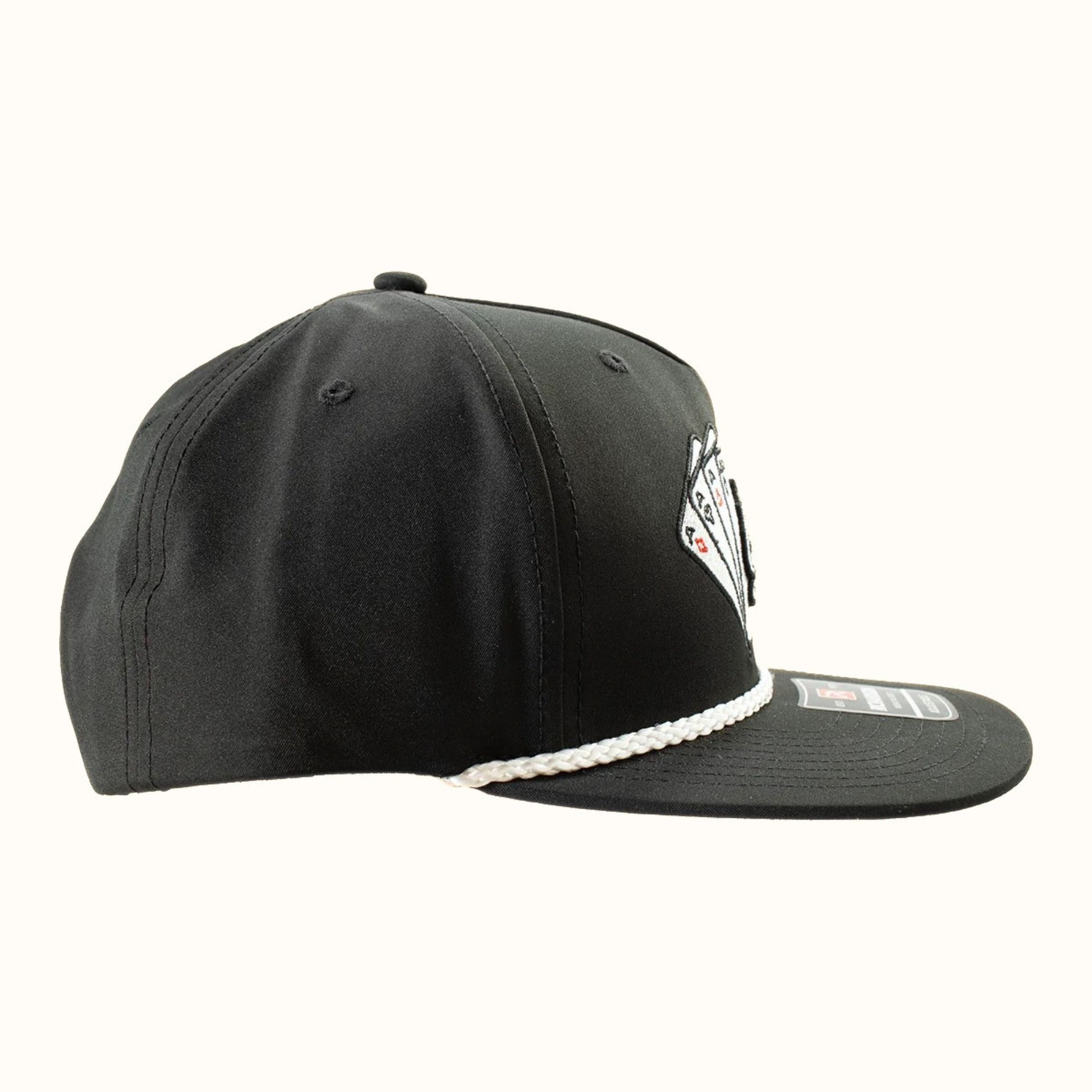 Ariat Ace Cards Snapback Cap Black side view