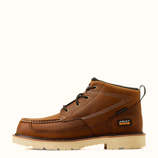 Ariat Rebar Lift Chukka Composite Toe Work Boot Brown side view