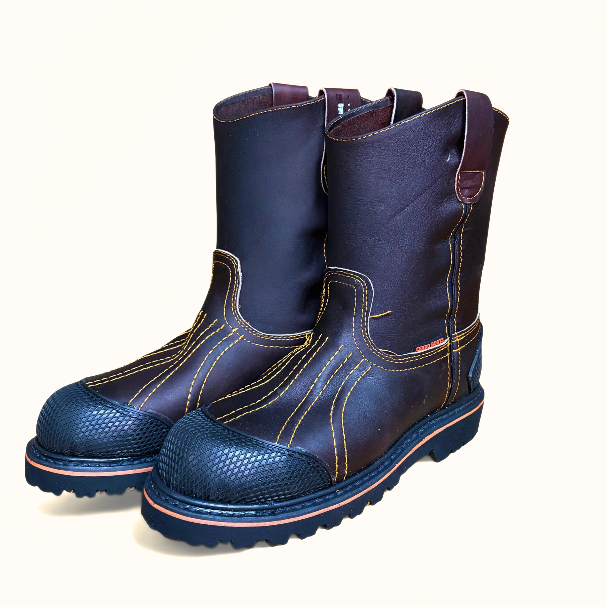 Cerro 840 Napa Vino S. Truck Acero Work Boot pair standing view
