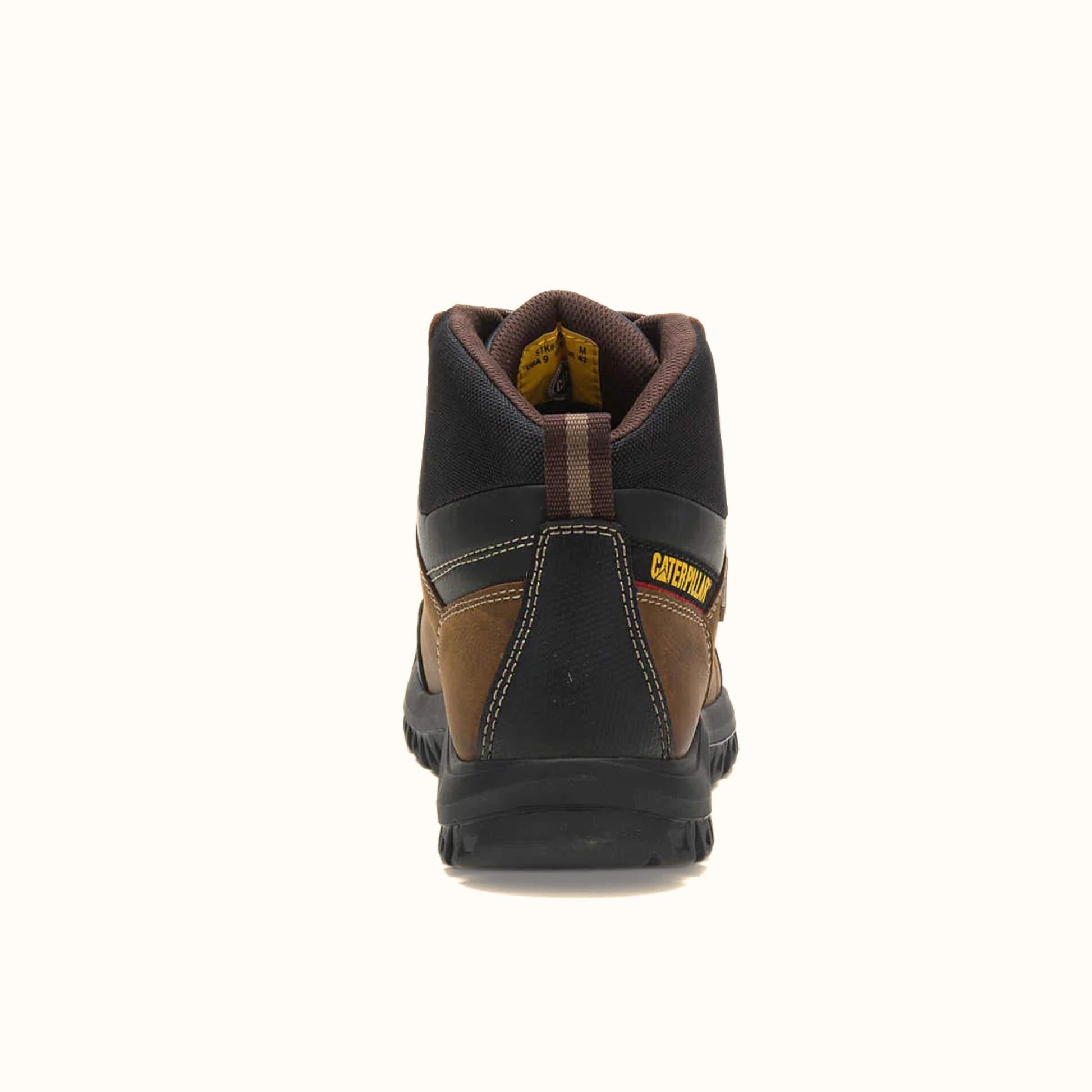 CAT Threshold Waterproof Steel Toe Work Boot rear view