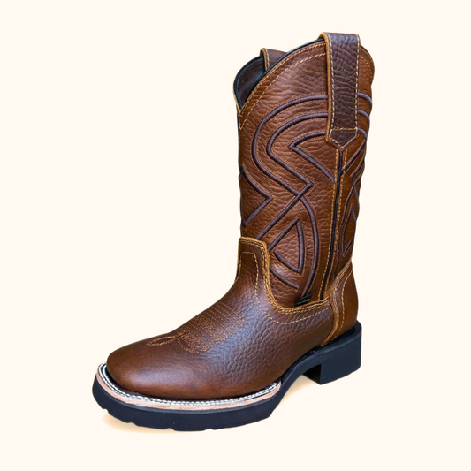 Cerro CT Crazy Ocre western boot angled profile