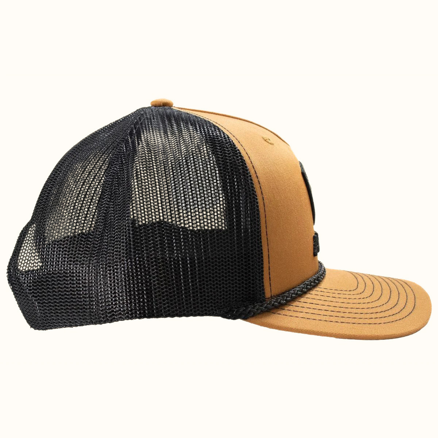 Ariat 3D Shield Snapback Cap Tan side view
