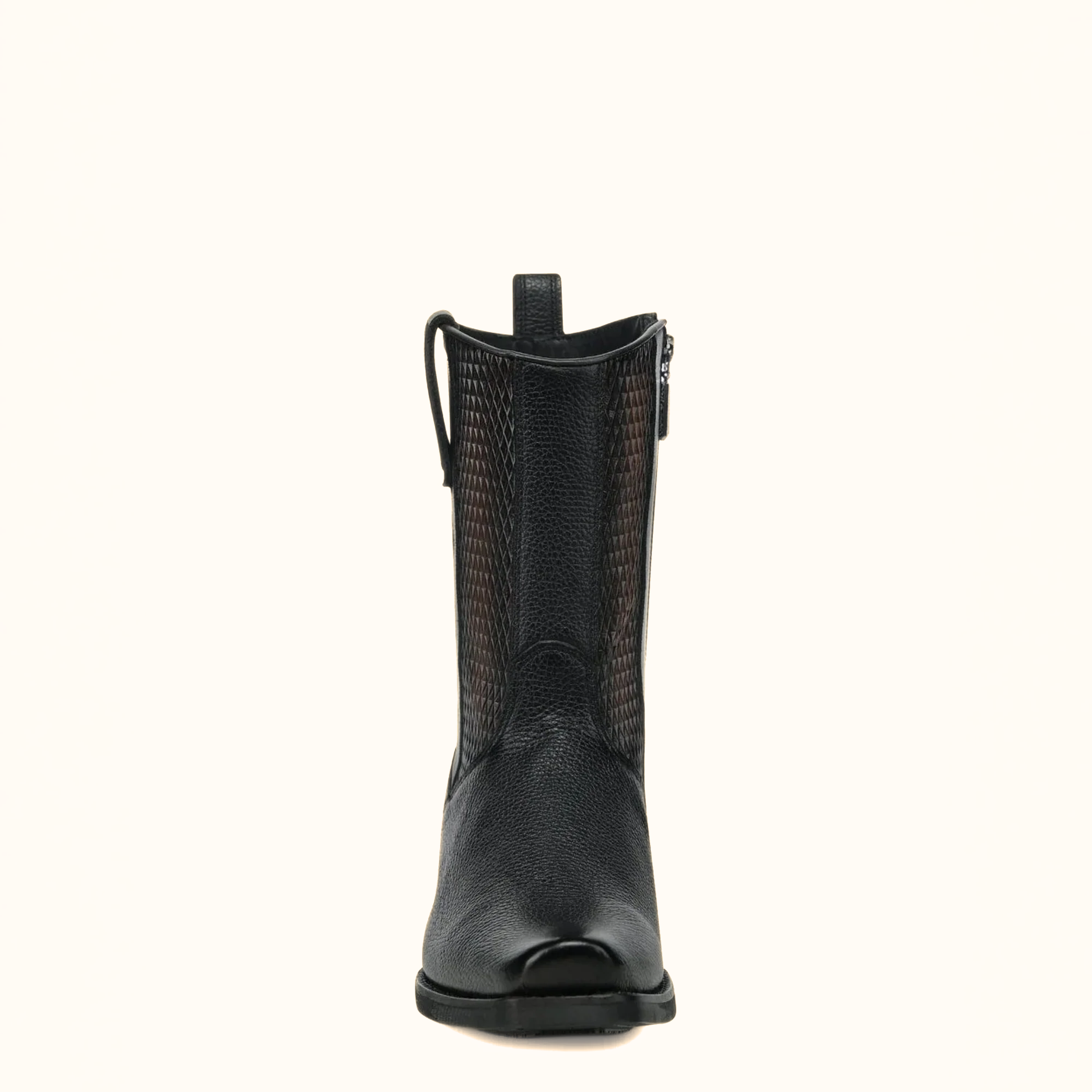 Cuadra Black Italian Deer Leather Urban Boots front profile