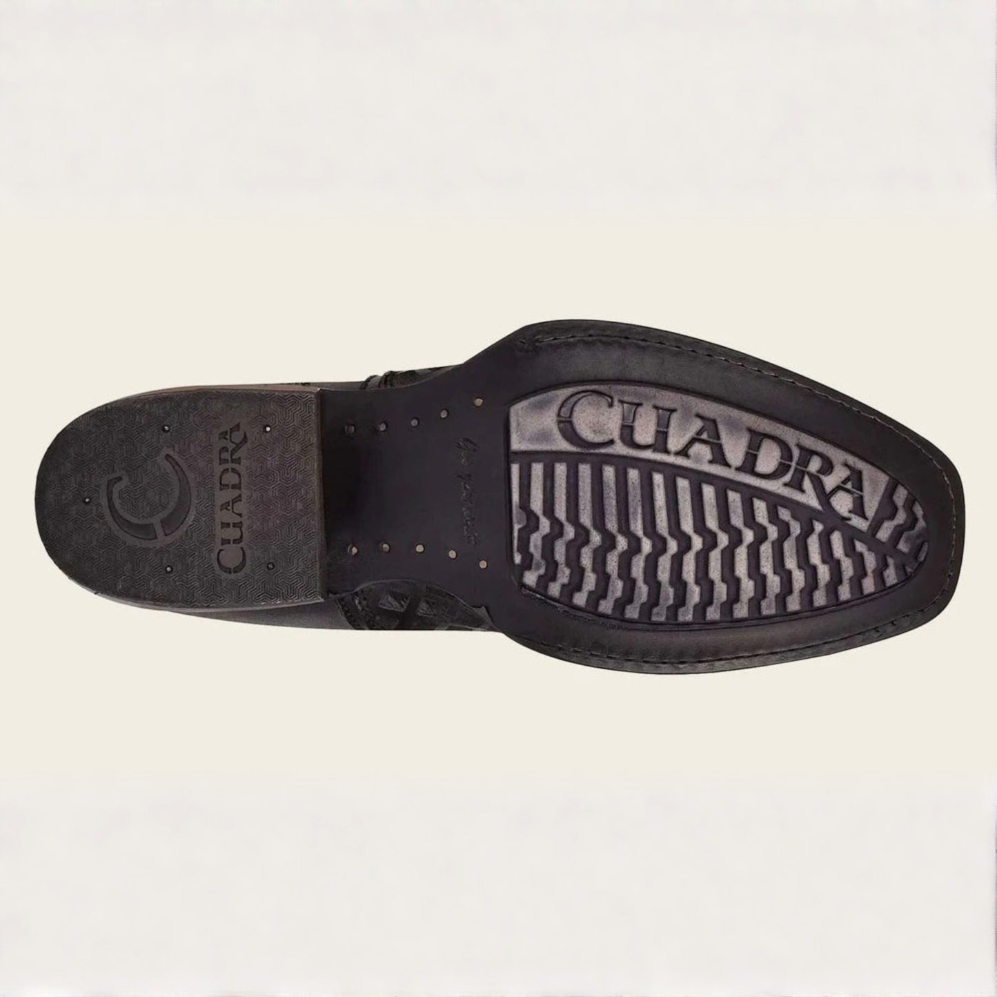 Grey Laser & Woven Narrow Square Toe Boot