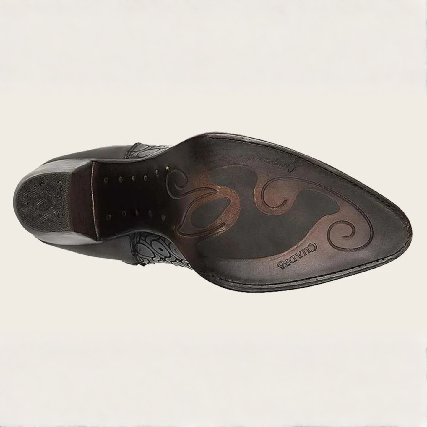 Tall Dark Brown Boot With Crystals