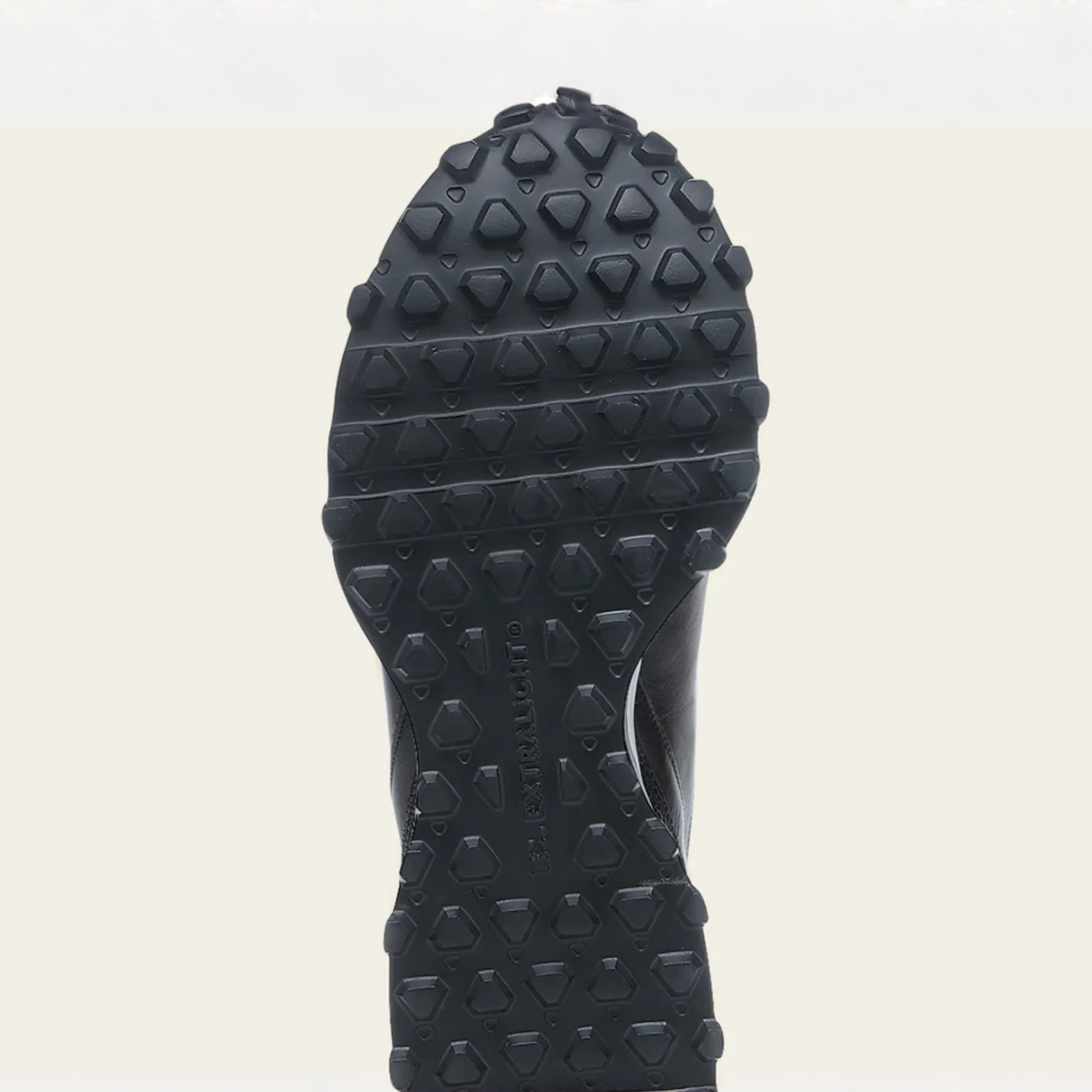 Outsole view of Cuadra Genuine Cayman Leather Sneakers showing tread pattern