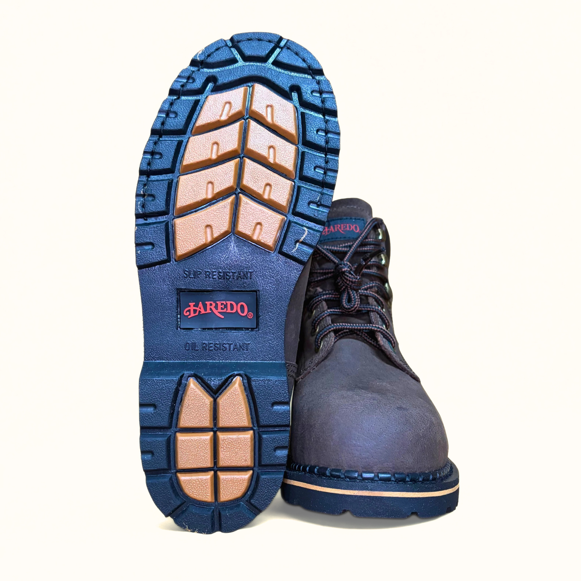 Laredo Hub & Tack Steel Toe Boot outsole tread detail