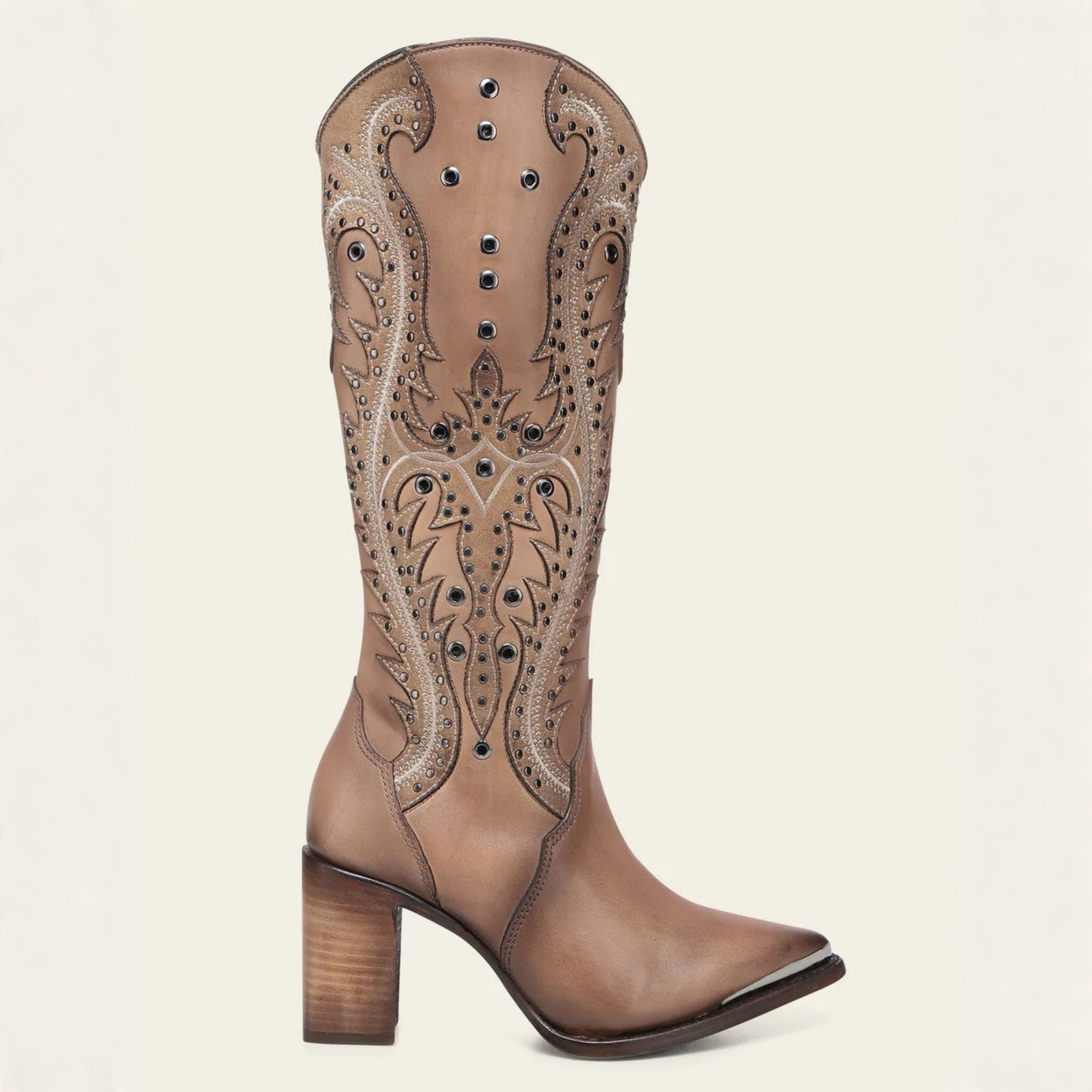 Cuadra Tall Western Style Brown Boot side profile view