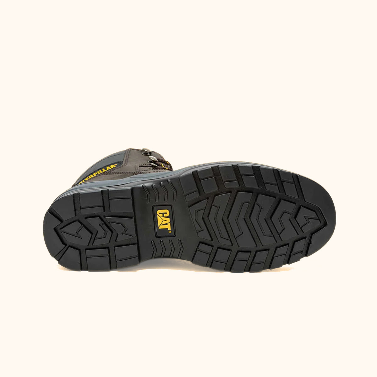 CAT Striver Steel Toe Work Boot slip-resistant outsole view