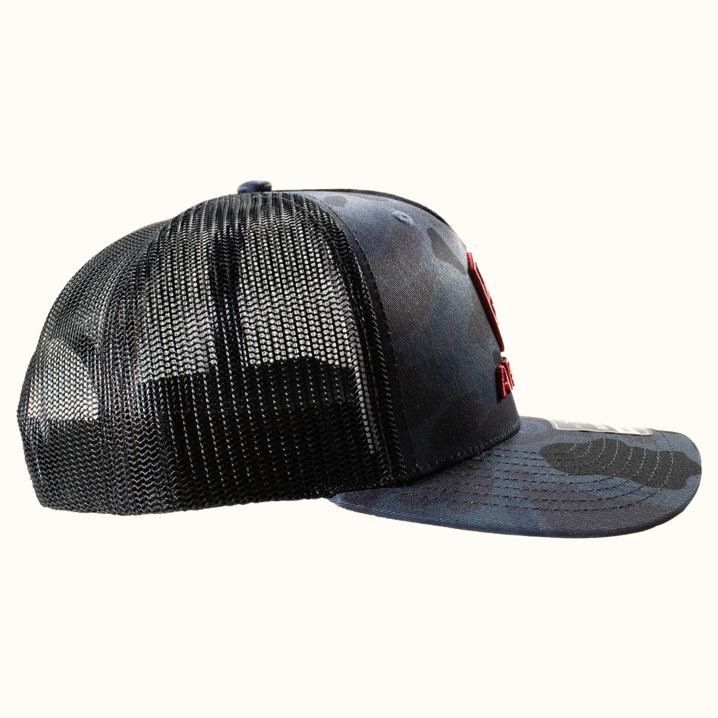 Ariat Camo 3D Logo Snapback Cap Navy side view