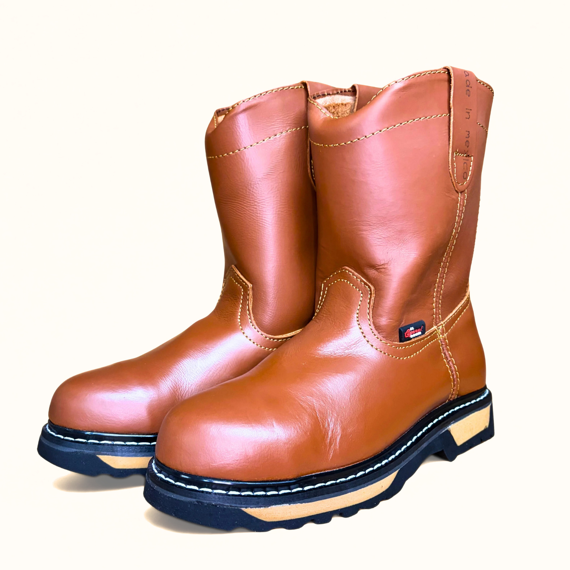 Pair of Cerro 835 steel toe work boot angled profile