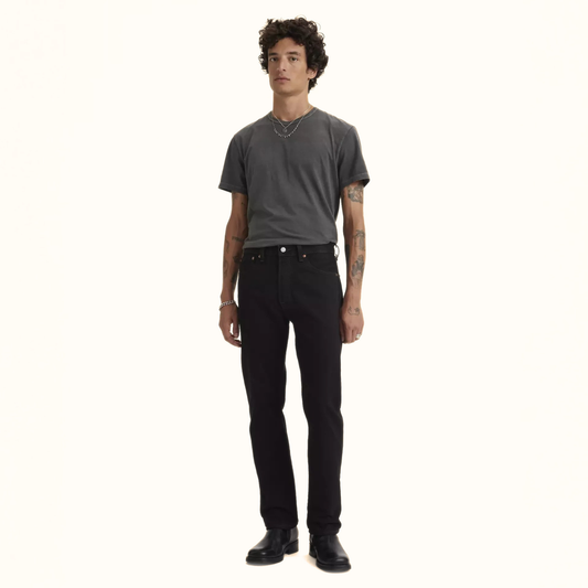 Levi’s 501 Original Fit Jean full body front view on model in black