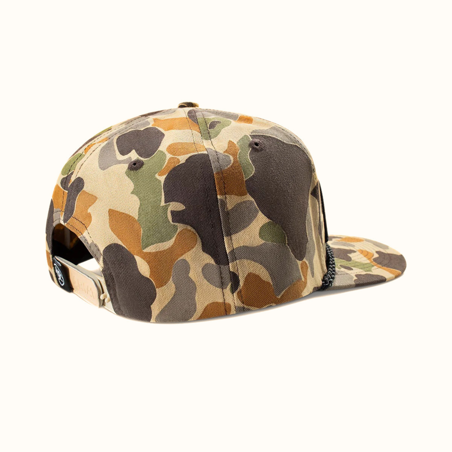 Ariat 3D Logo Camo Snapback Cap Tan side view