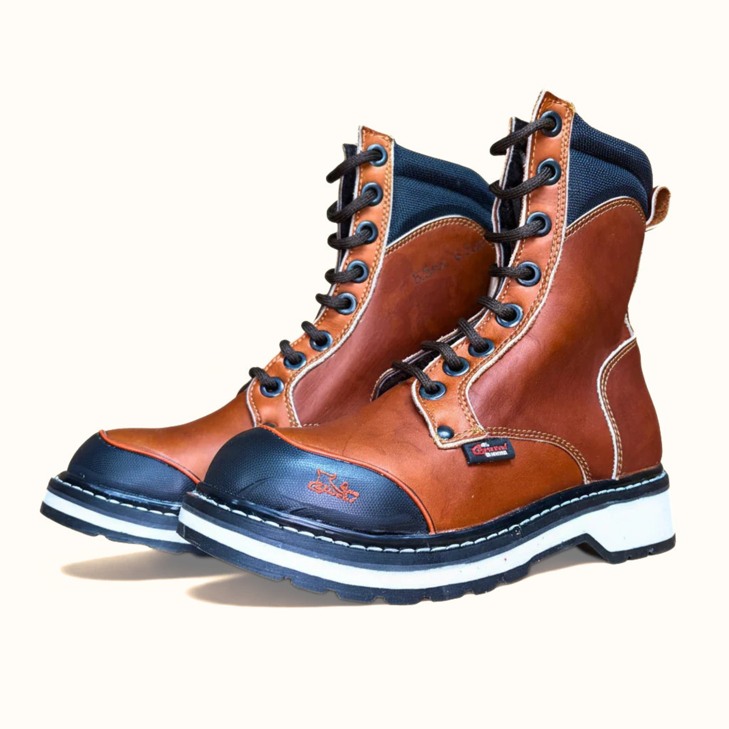 Pair of Cerro 750 Industrial steel toe work boot angled view