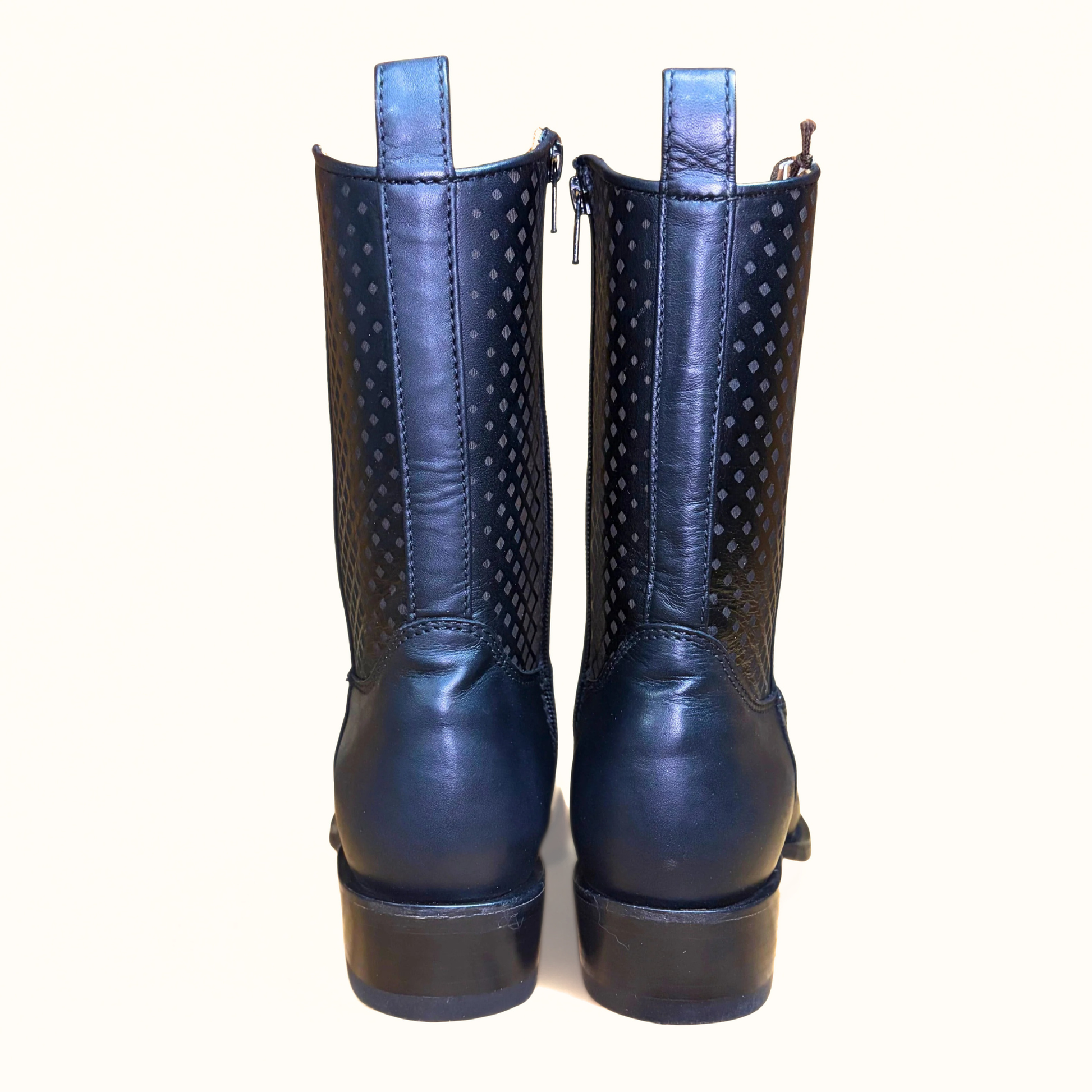 Los Altos Caiman Belly 7X Toe Low Shaft Boot rear view