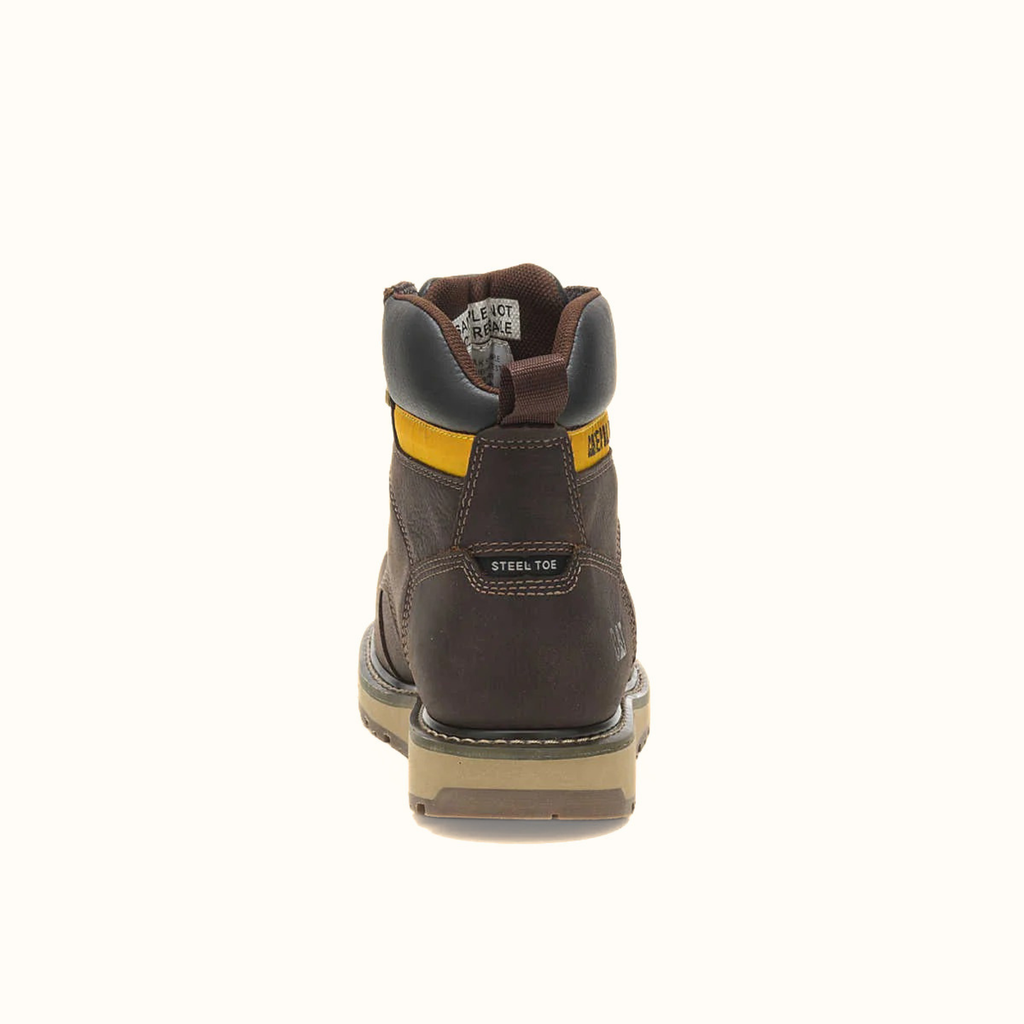 CAT Calibrate Steel Toe Waterproof Work Boot rear view