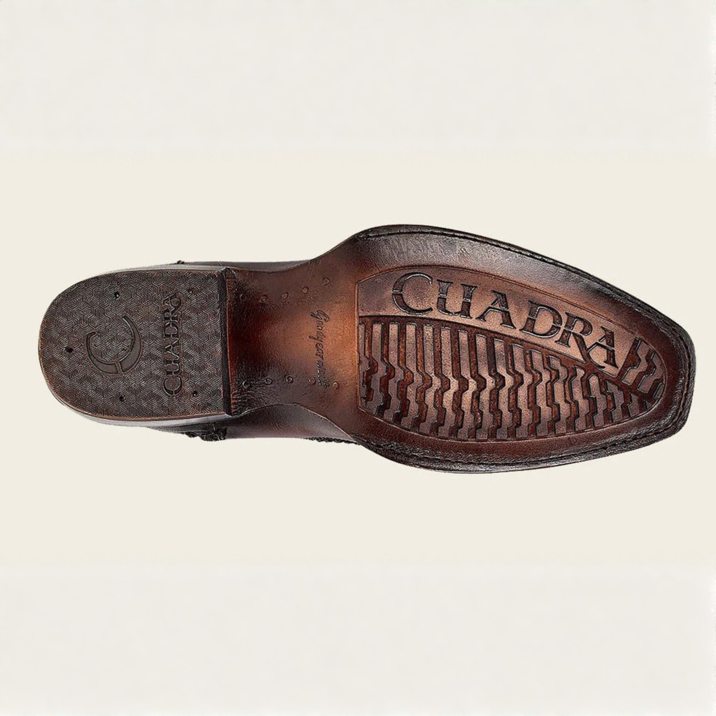 Cuadra Urban Ostrich Leg Western Boot outsole detail