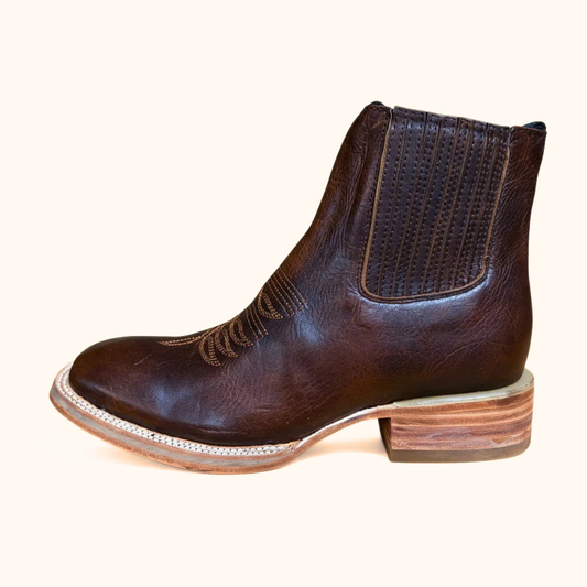Cerro 1700 Whisky Cafe Square Toe Botin side profile