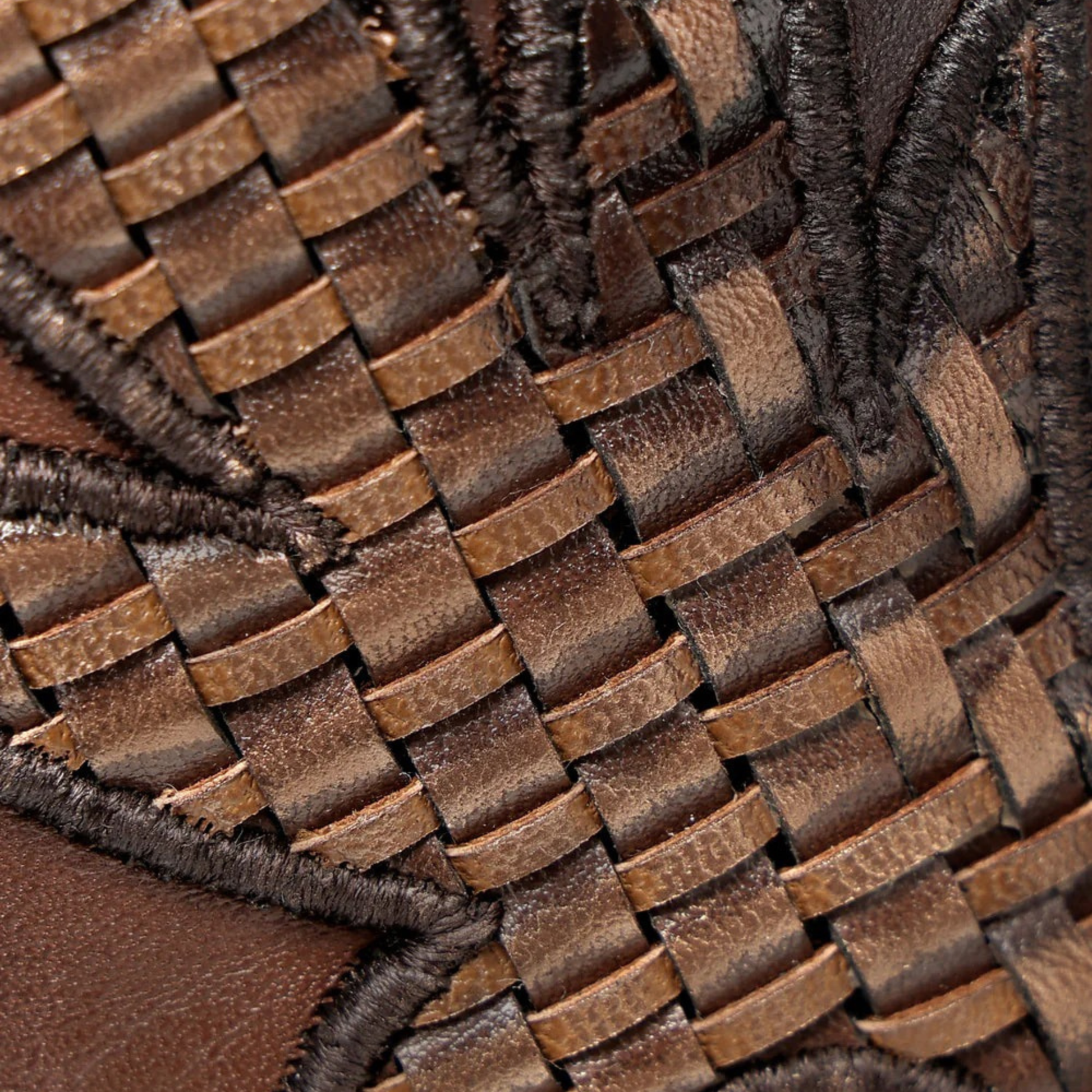 Cuadra Women’s Brown Bovine Leather Western Boots leather texture detail