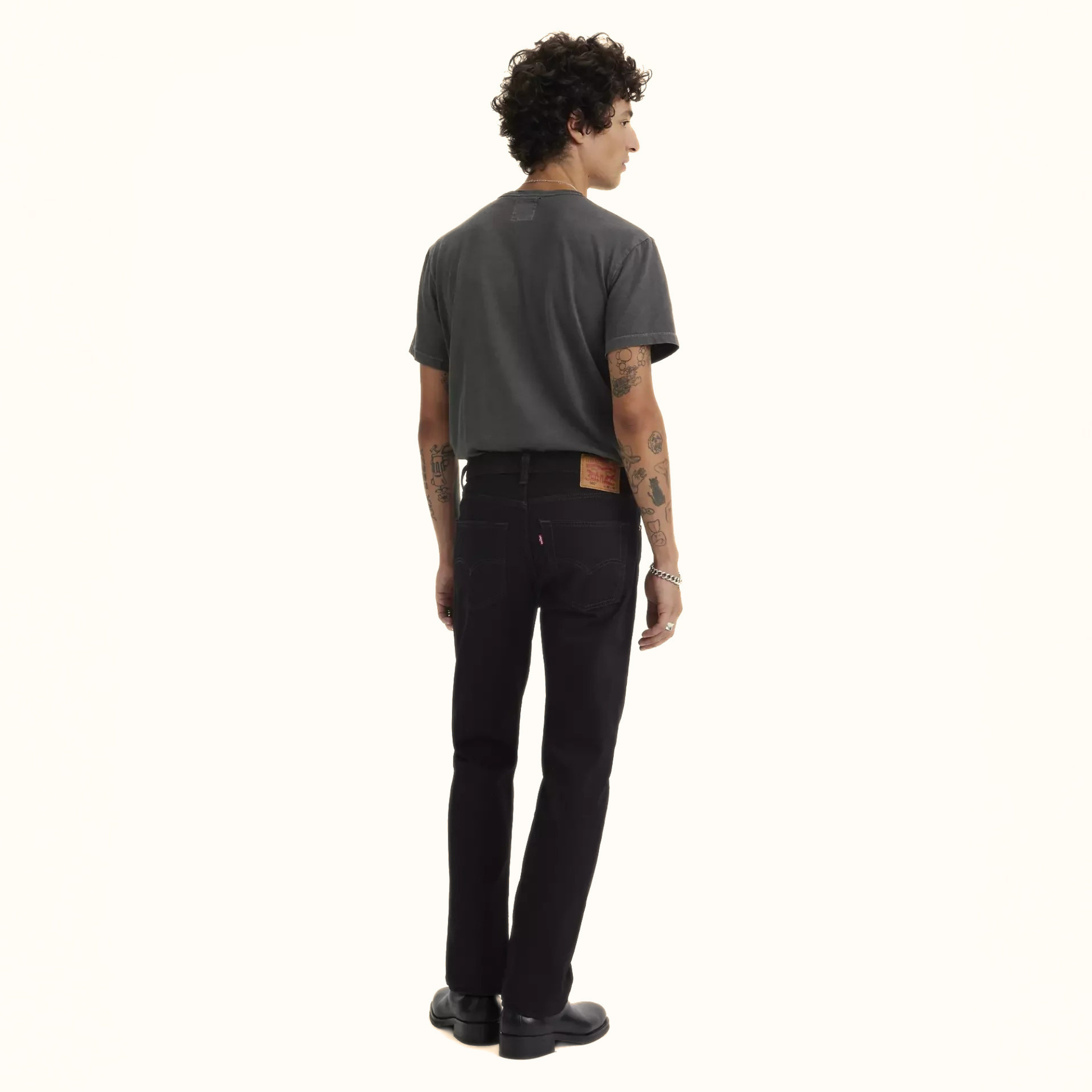 Levi’s 501 Original Fit Jean full body front view on model in black
