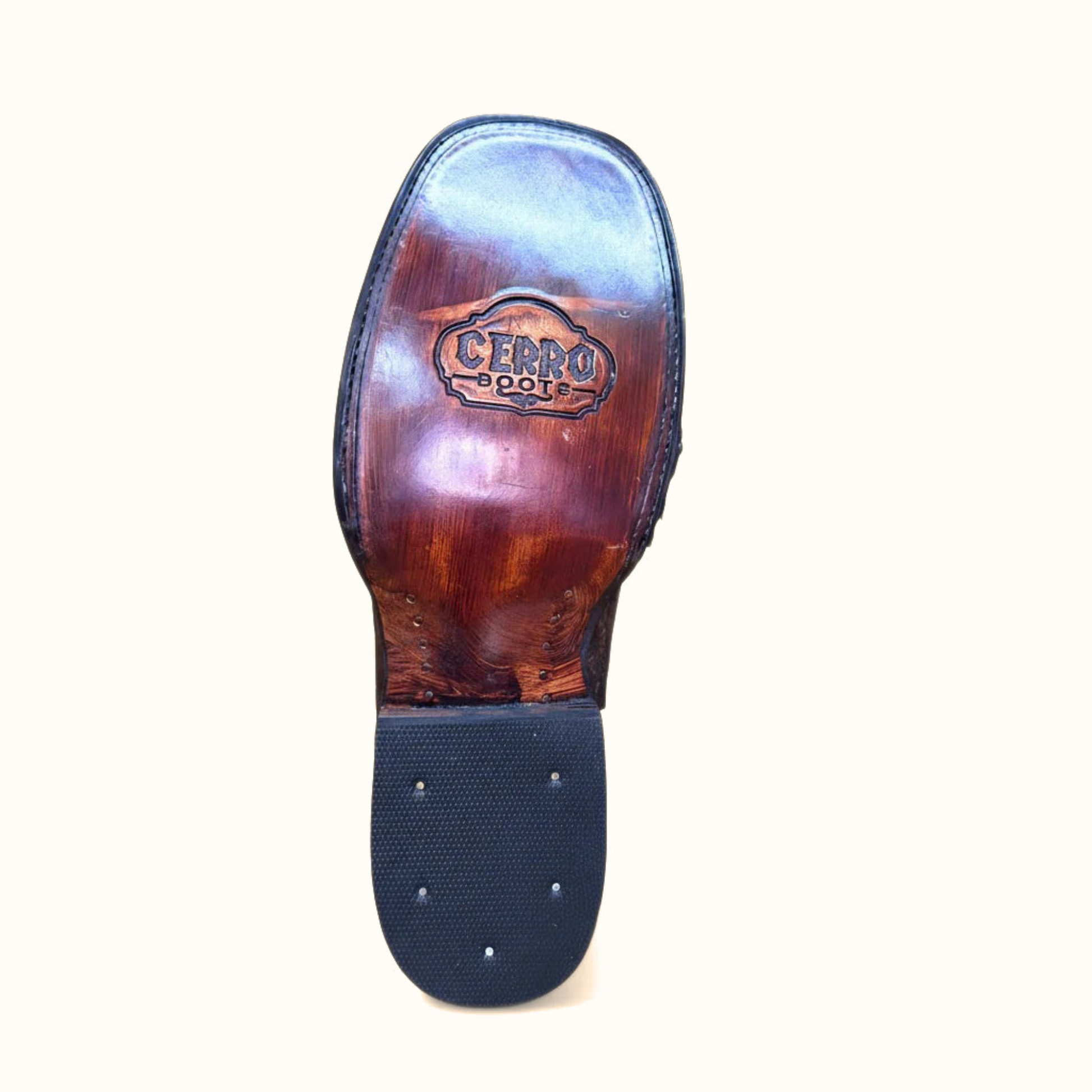 Cerro Crocodile Square Toe Western Boot outsole detail