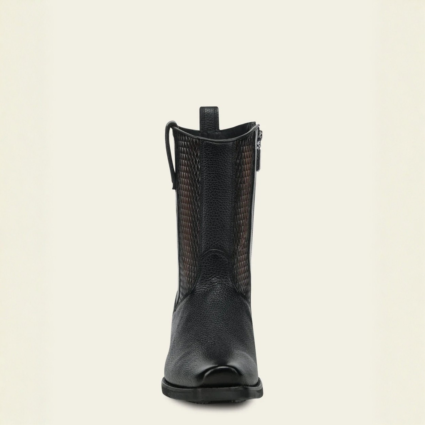 Cuadra Black Italian Deer Leather Urban Boots front profile