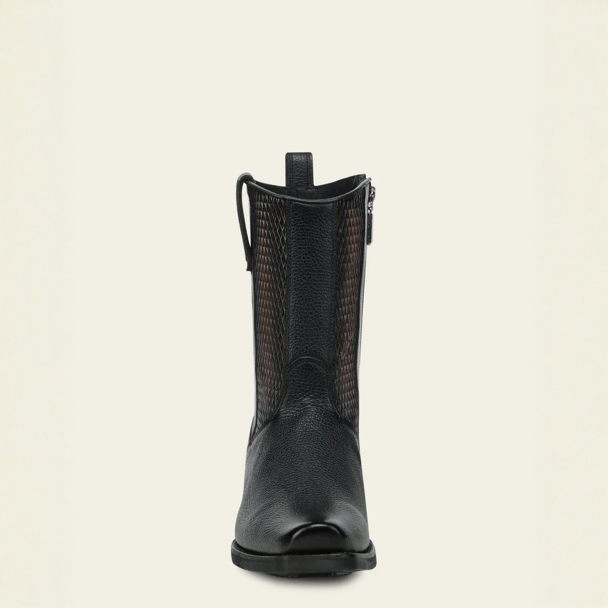 Cuadra Black Italian Deer Leather Urban Boots front profile