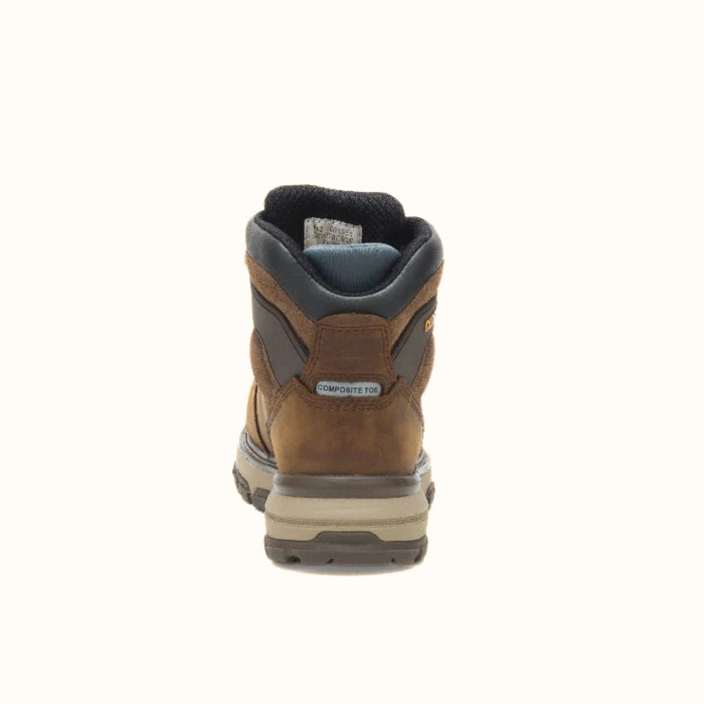 CAT Excavator Superlite WP TX CCT Work Boot brown rear view