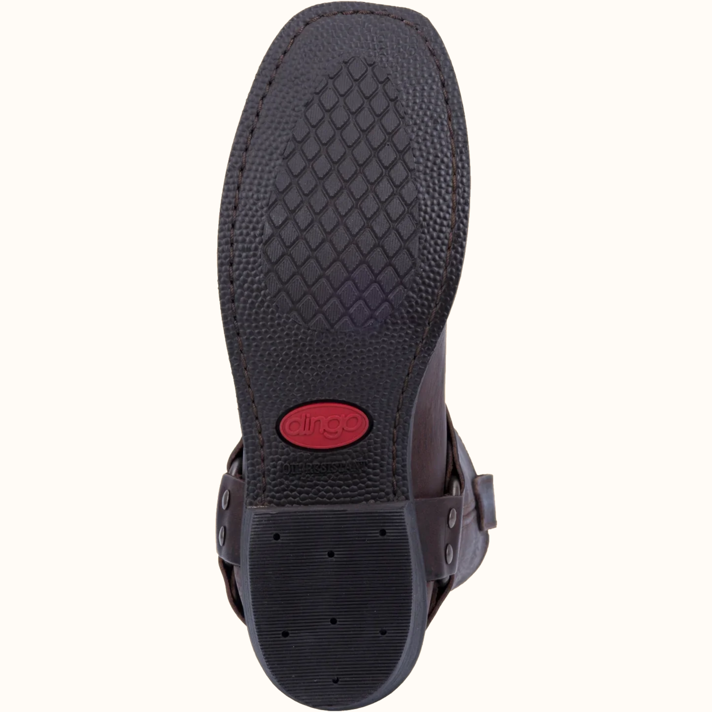 Dingo Dean Leather Harness Boot outsole view