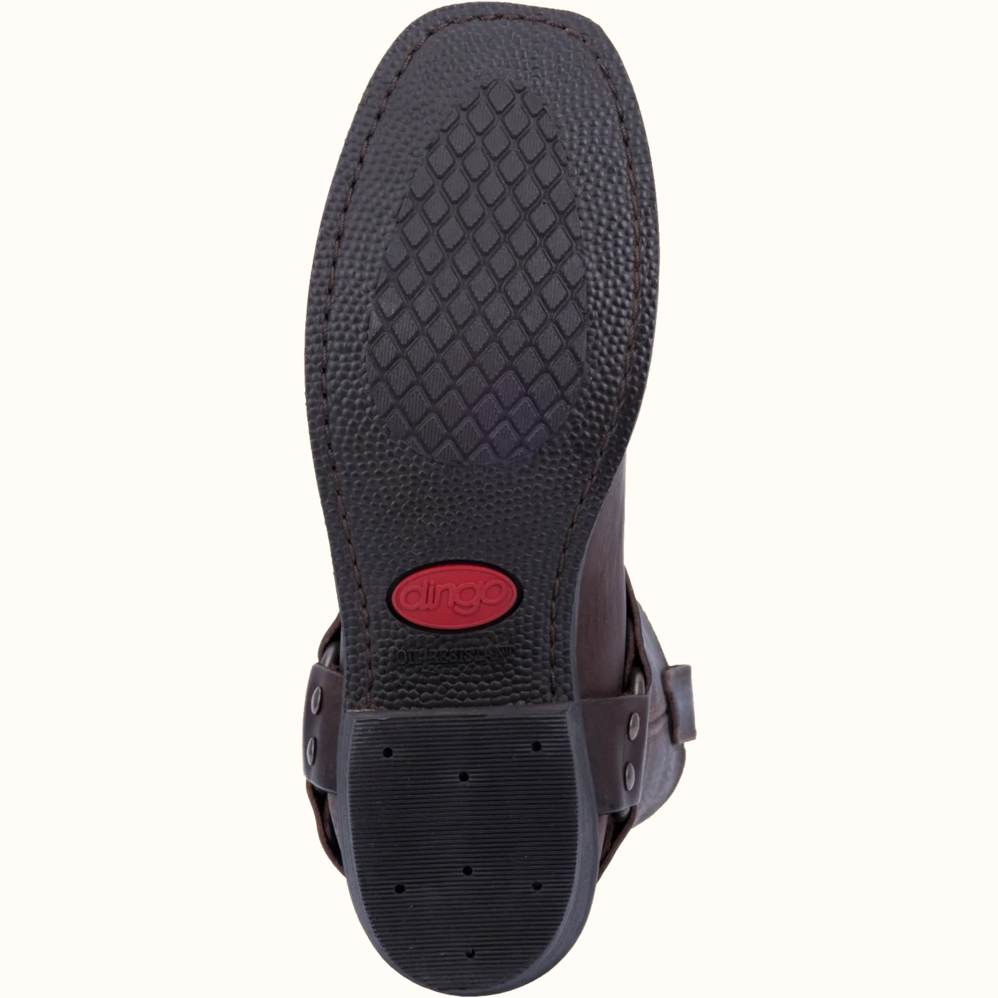 Dingo Dean Leather Harness Boot outsole view