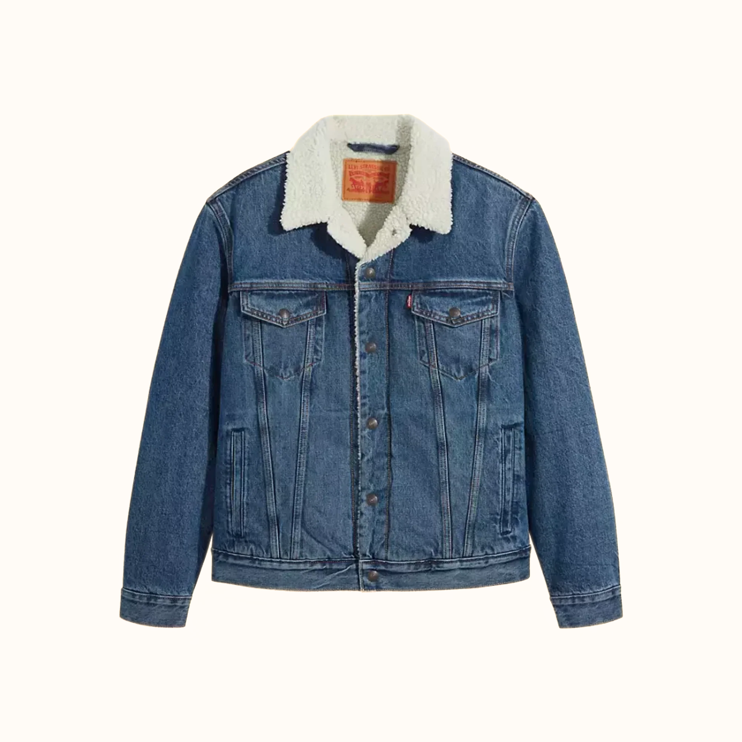 Levis Sherpa Trucker Jacket Blue product view