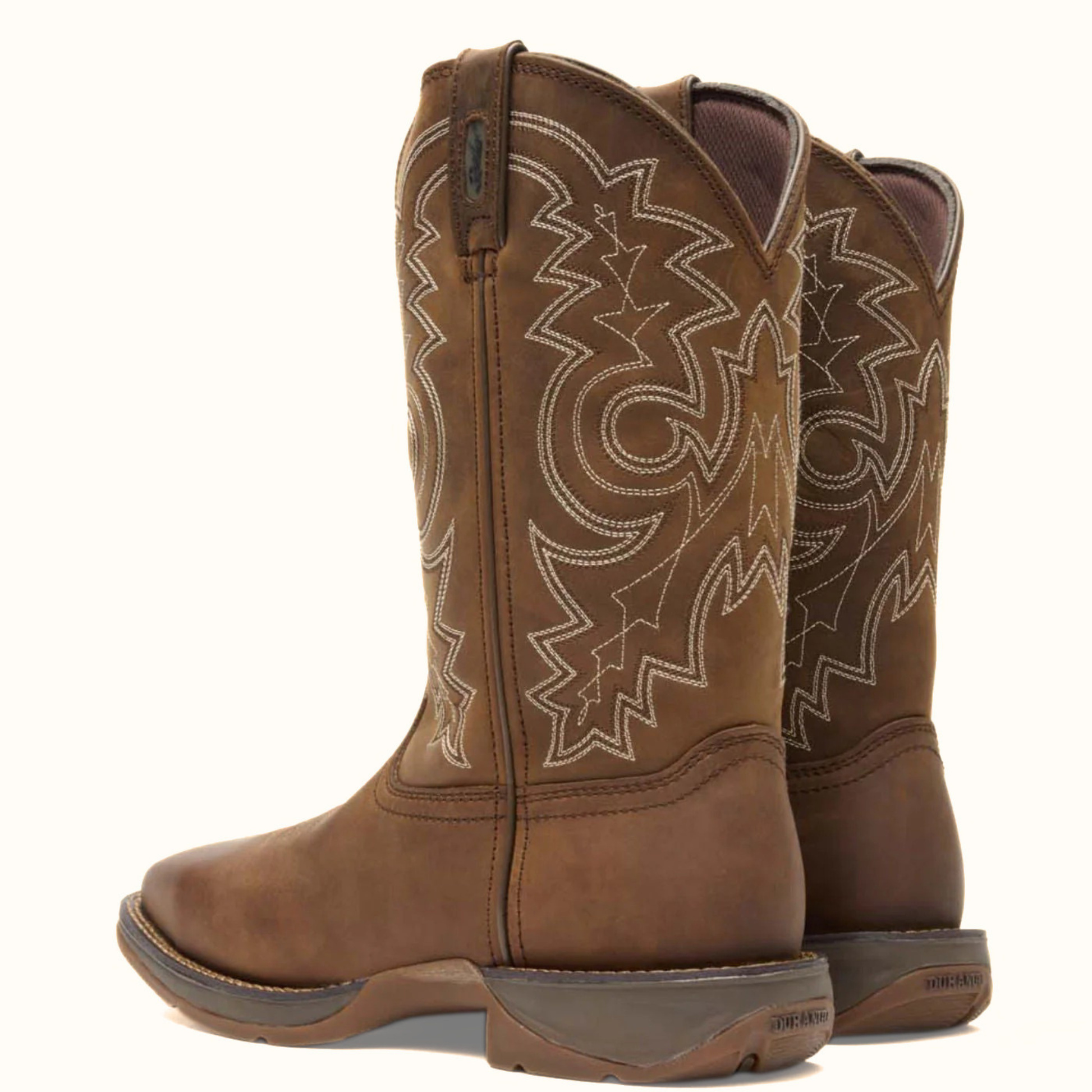 Rebel by Durango steel toe boot rear pair view