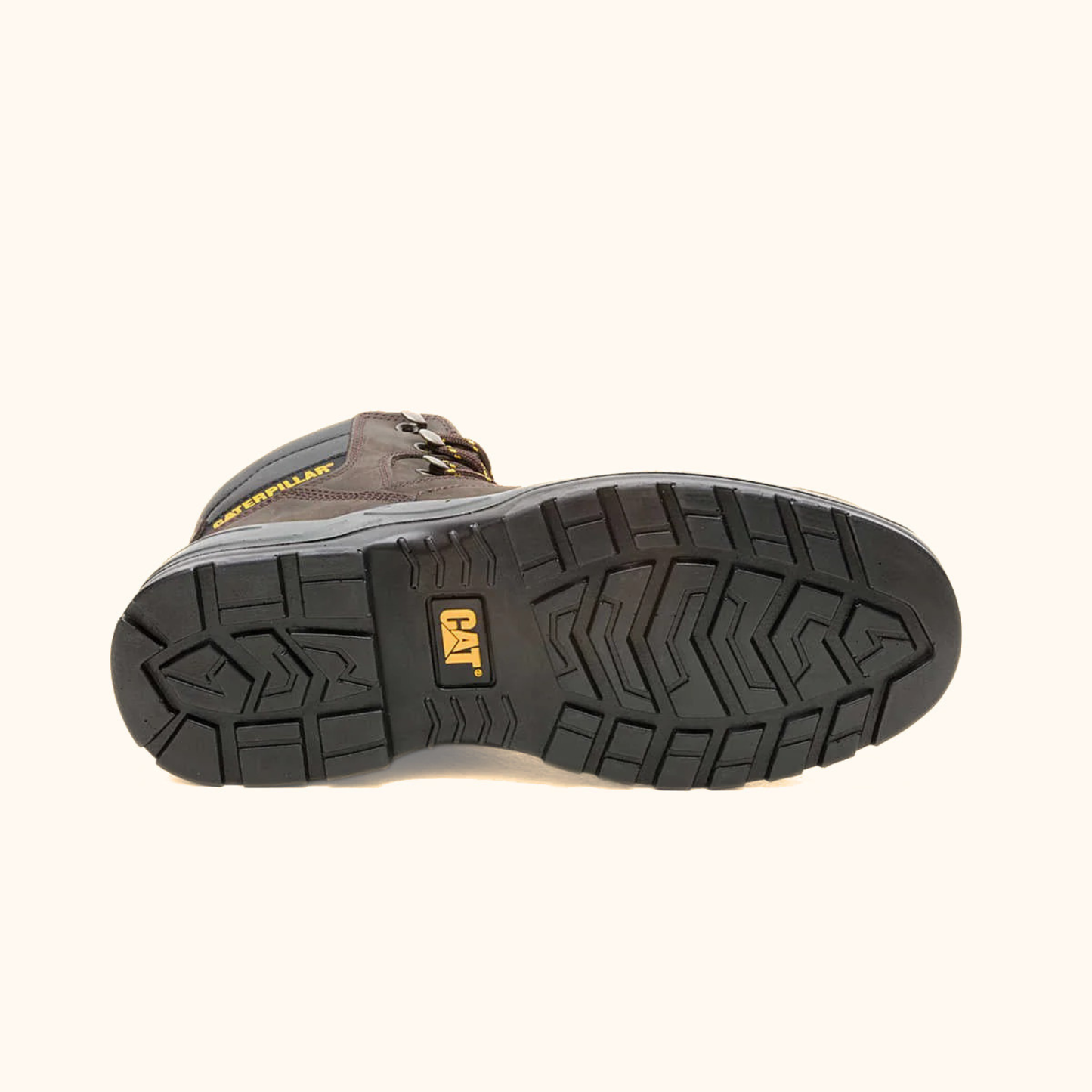 Outsole view of CAT Striver Work Boot