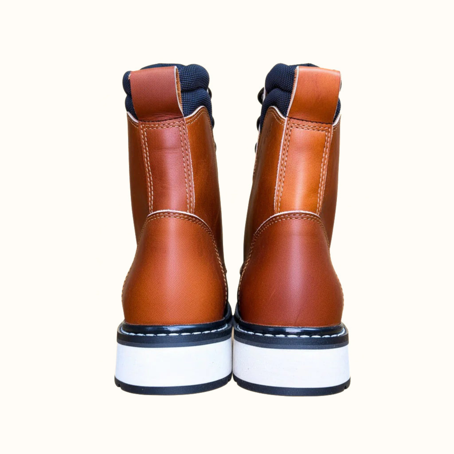 Cerro 750 Industrial work boot rear view showing padded collar