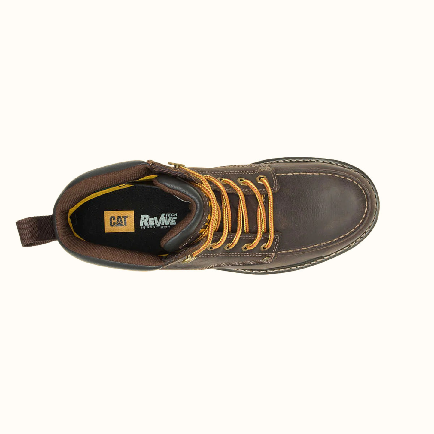 CAT Calibrate Steel Toe Waterproof Work Boot toe view