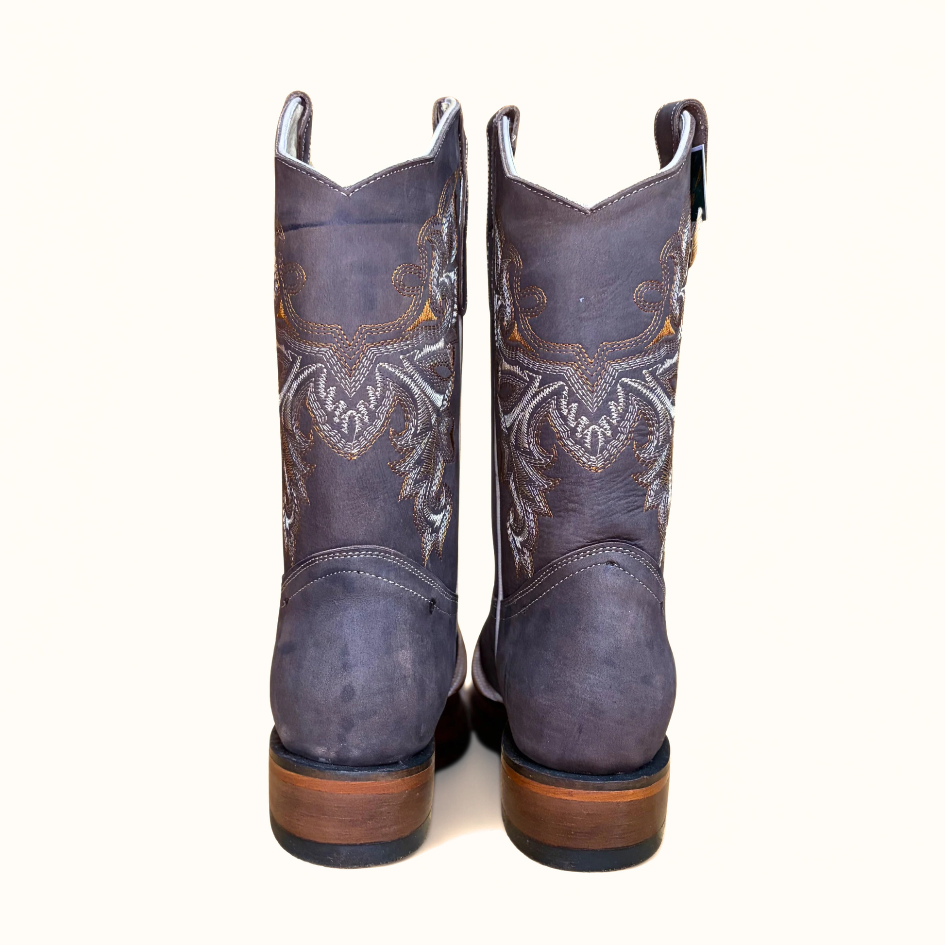 Arius Creazy Cafe Bulldog men’s western boot back view