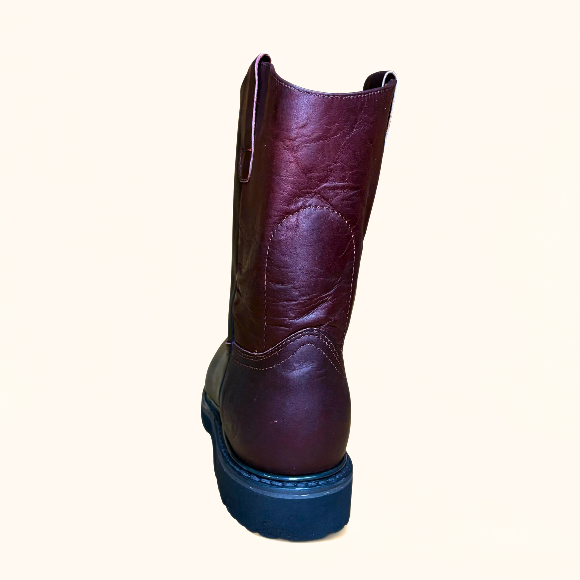 Cerro 640 Vino work boot rear shaft view