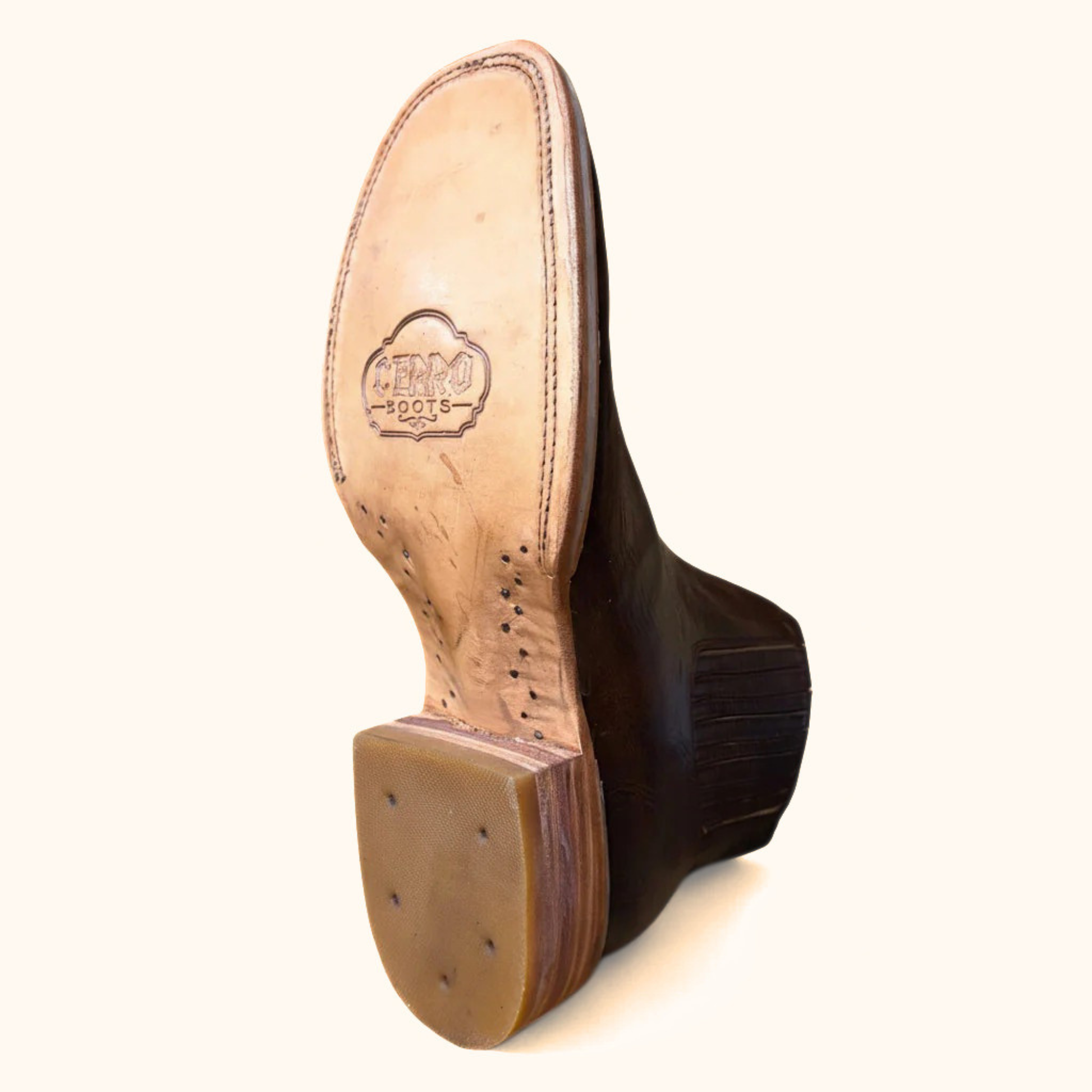 Cerro 1700 Whisky Cafe Square Toe Botin outsole view