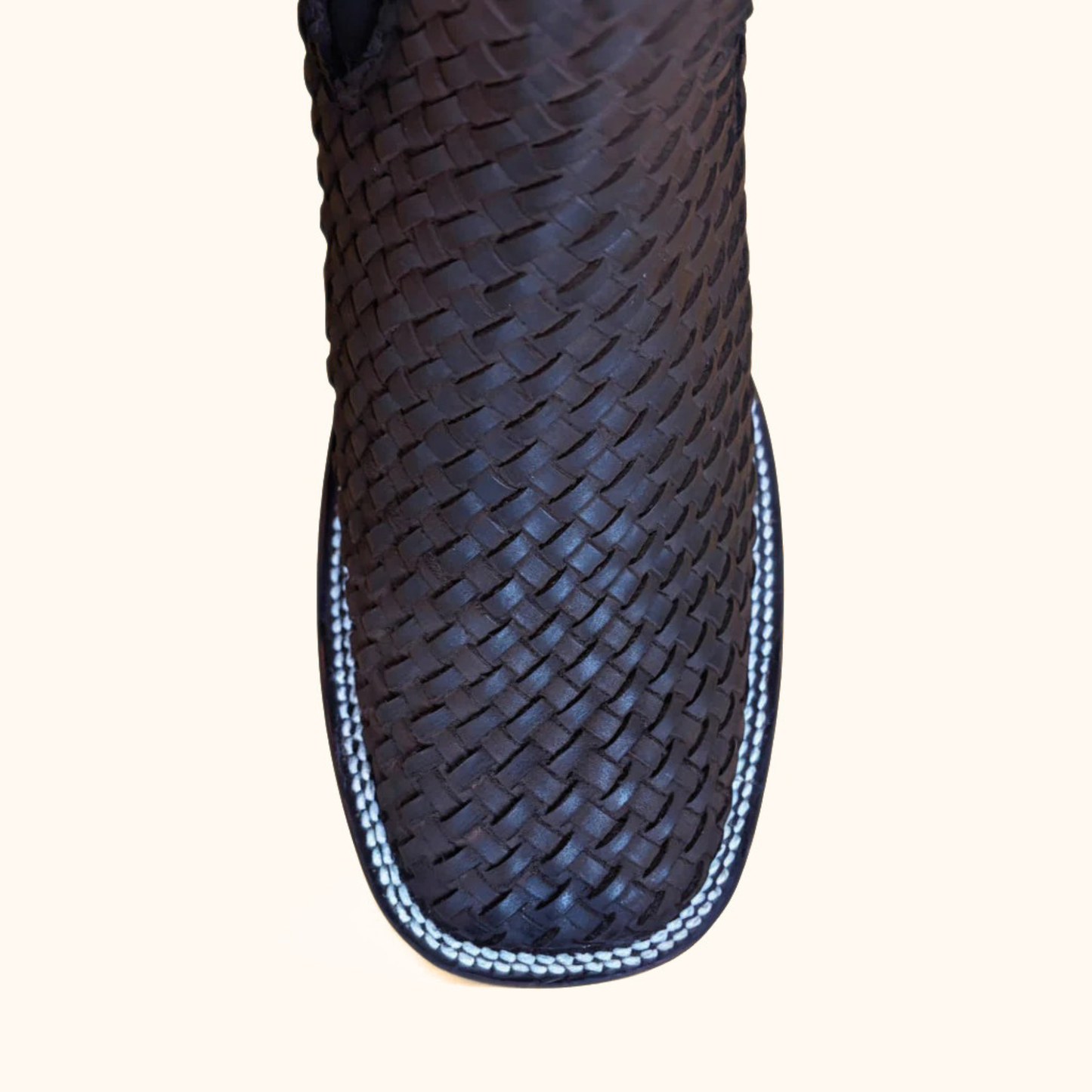 Cerro Petatillo Cafe Square Toe Botin toe view