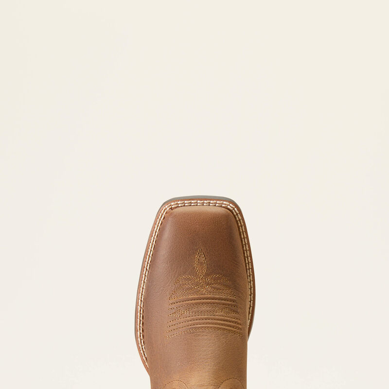 Ariat Round Up Wide Square Toe Western Boot toe profile