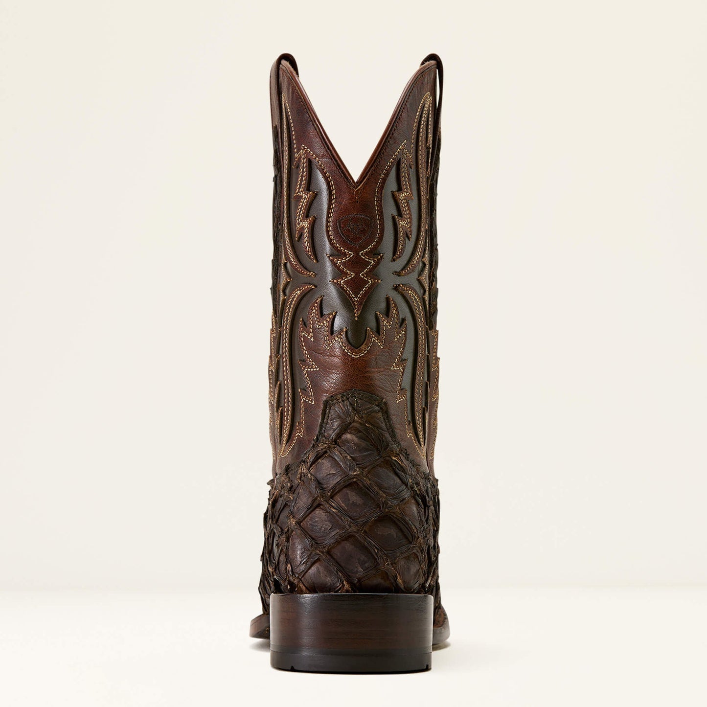 Ariat Ashwood Wide Square Toe Cowboy Boot rear profile