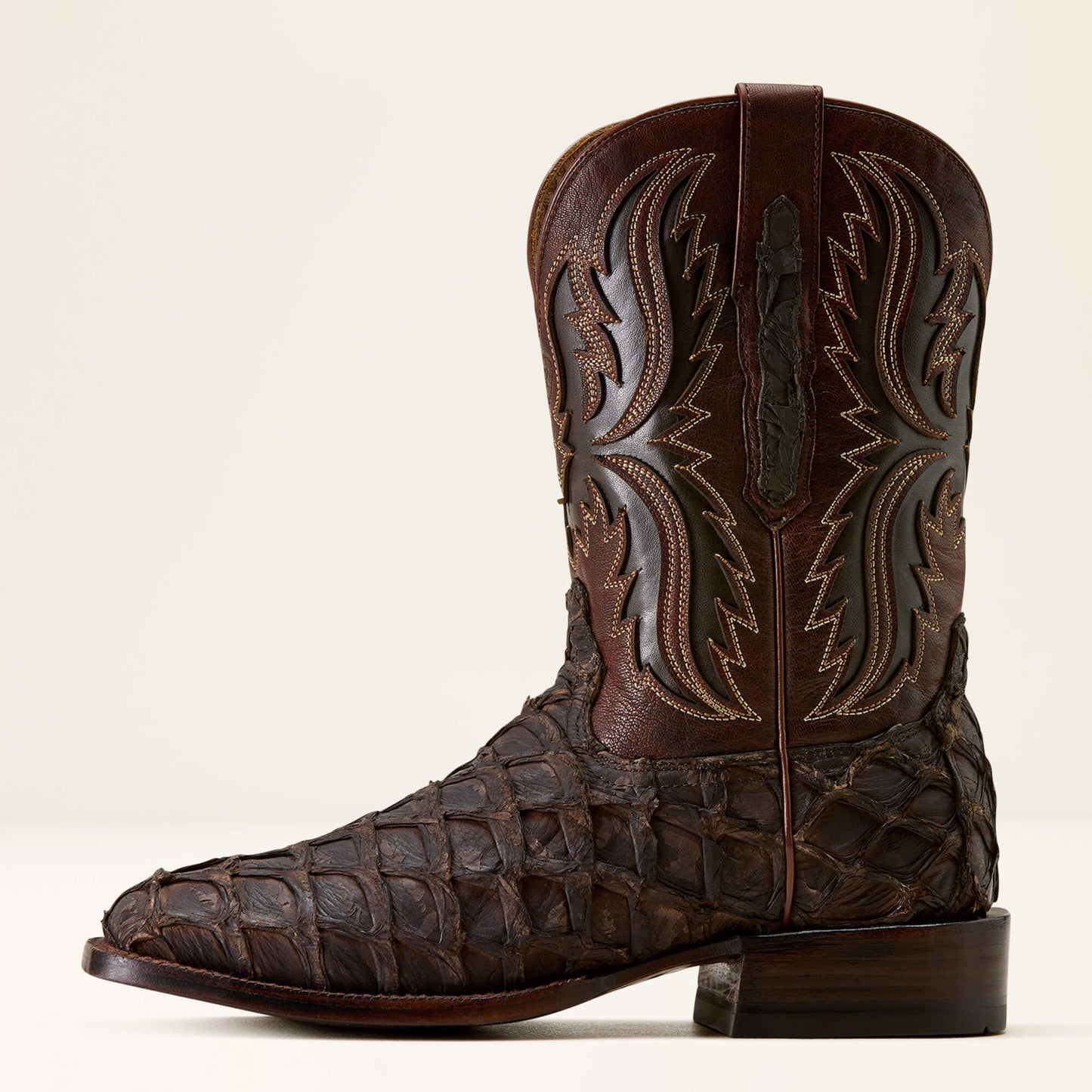 Ariat Ashwood Wide Square Toe Cowboy Boot side profile