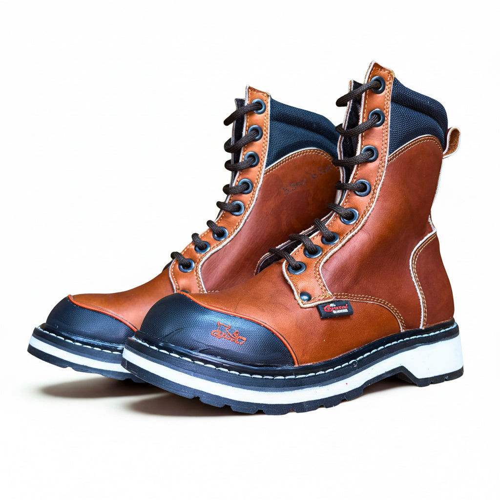 Pair of Cerro 750 Industrial steel toe work boot angled view