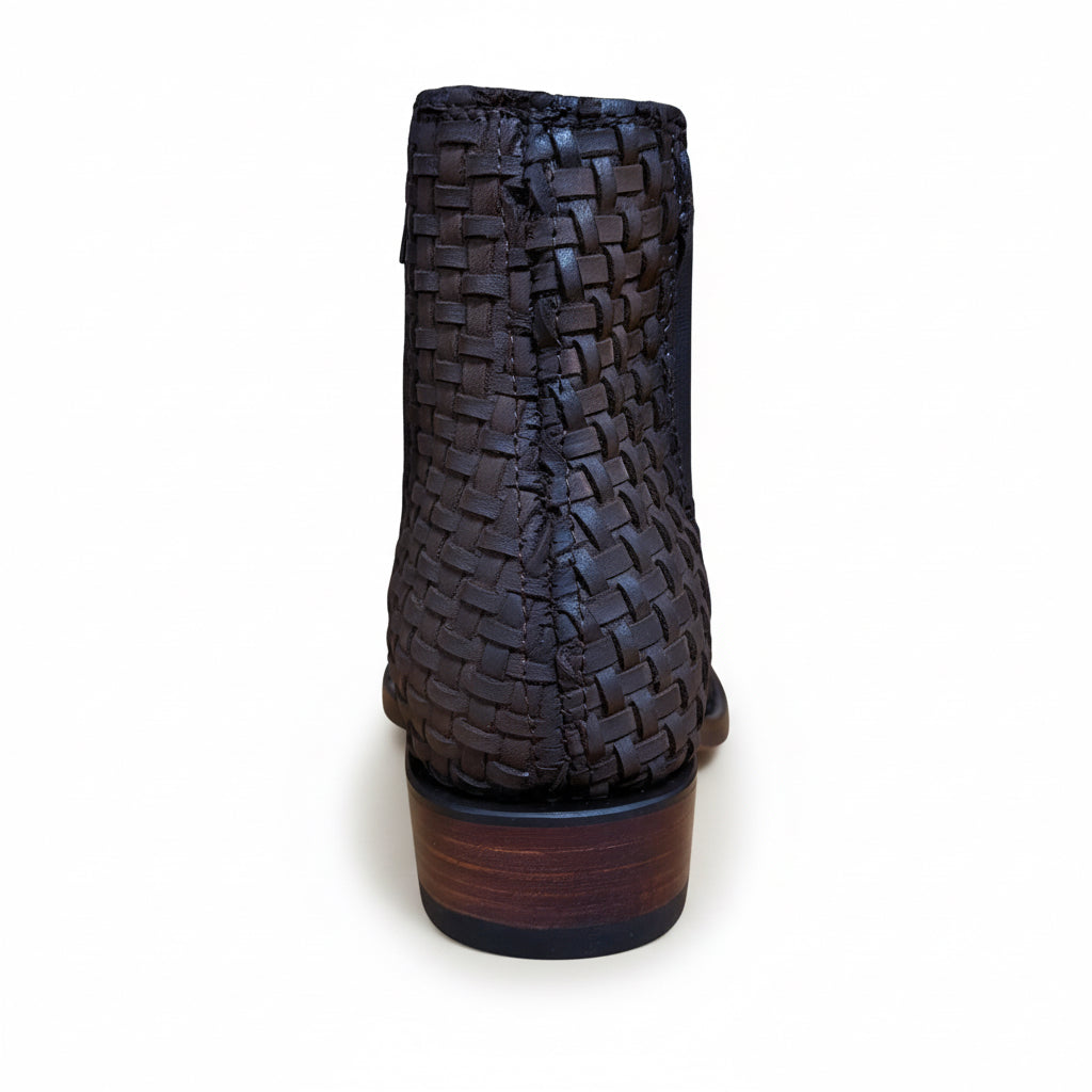 Cerro Petatillo Cafe Square Toe Botin back view