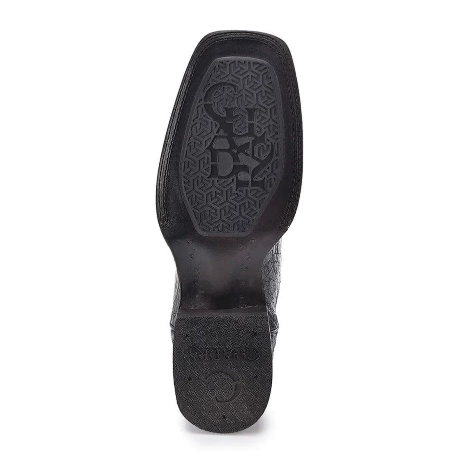 Atlantic Sand Caiman Embroidery & Laser & Woven Square Toe Boot