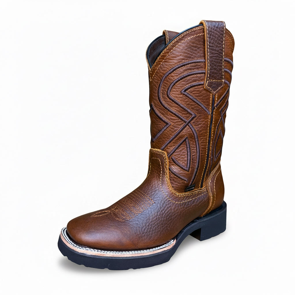 Cerro CT Crazy Ocre western boot angled profile